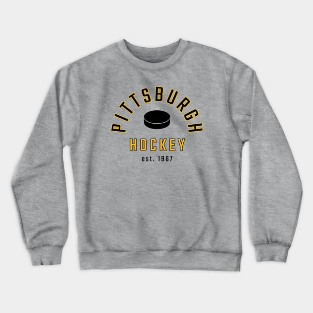 Vintage Pittsburgh Hockey Crewneck Sweatshirt by YinzerTraditions